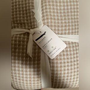 NWT - Pottery Barn Waffle Weave Blanket